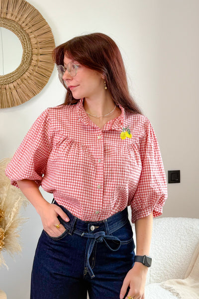 Top "Citron" Vichy Rose (15126972563781)