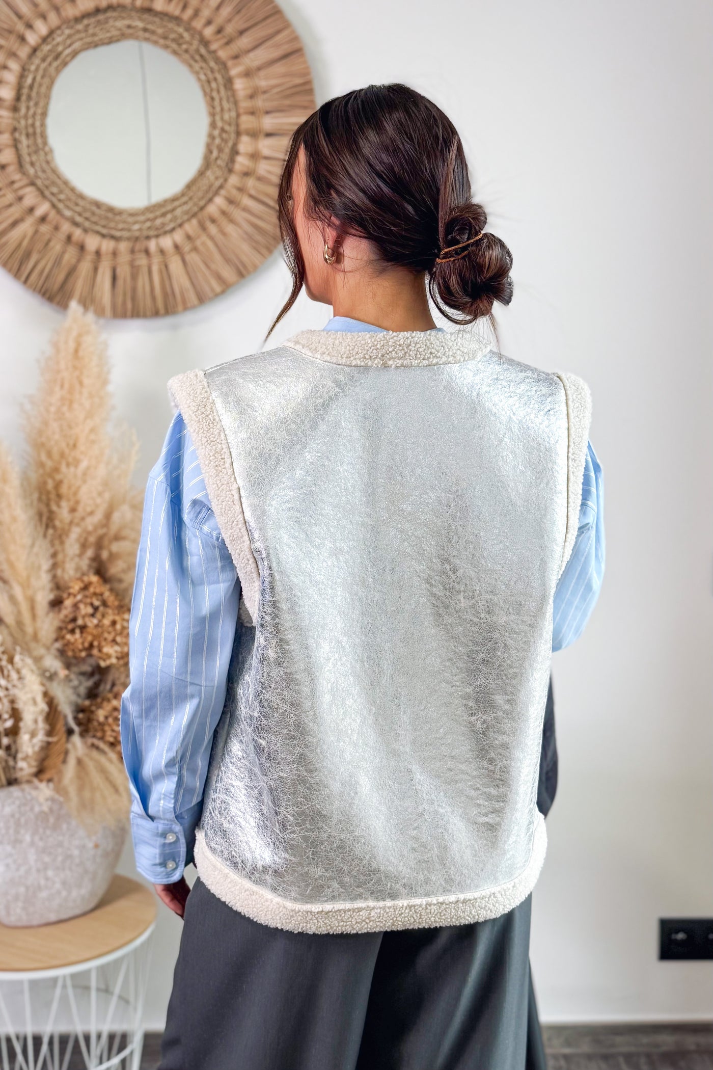 Gilet Sans Manches Mantoue Argent Victoria