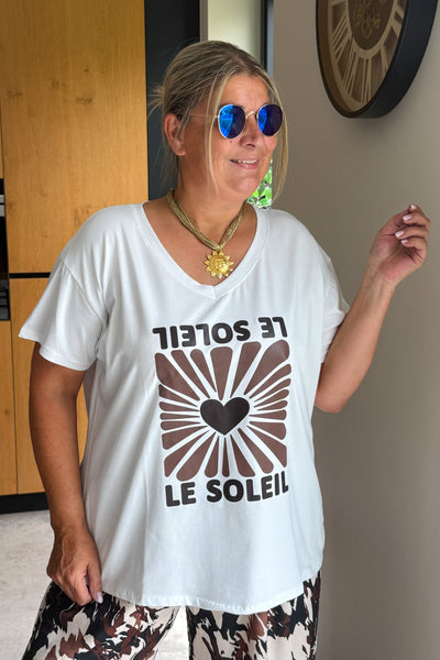 T-Shirt " Le Soleil" Choco GT (15260671213893)