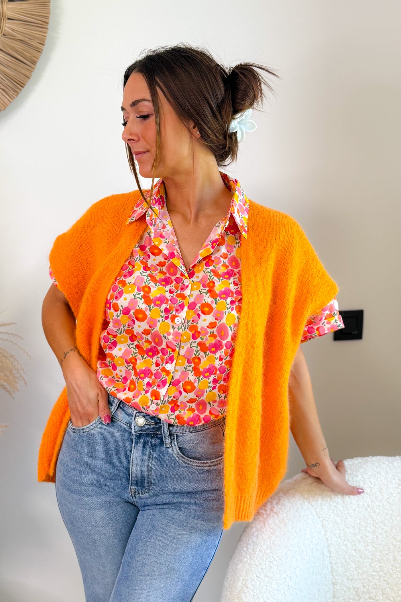 Gilet Bemena Sans Manches Orange (15046848872773)