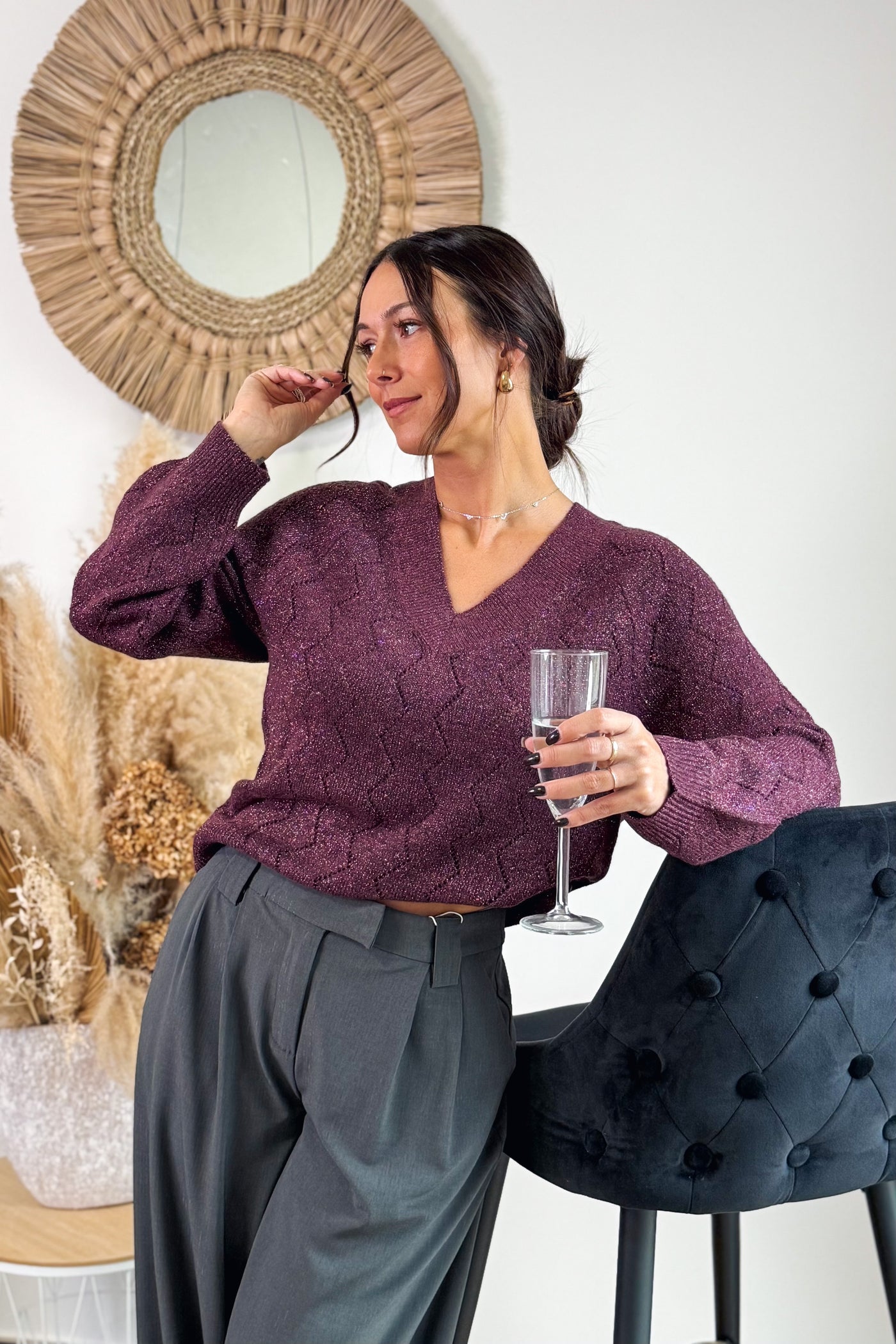 Pull Aspen Bordeaux JDY