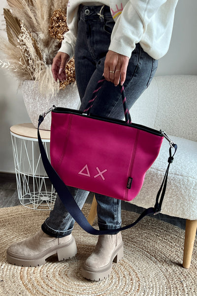 Sac Moyen Sun 68 Néo Fuchsia/Noir (9685586739525)