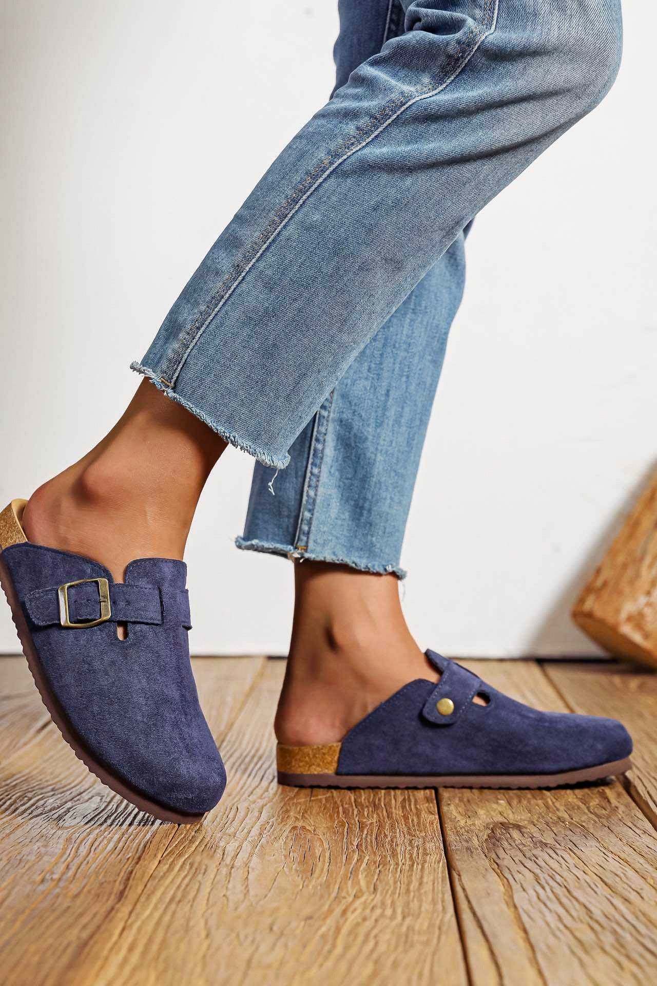 Mules Yali Bleu Marine