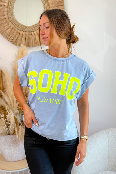 T-Shirt " Soho" Bleu (15242526294341)