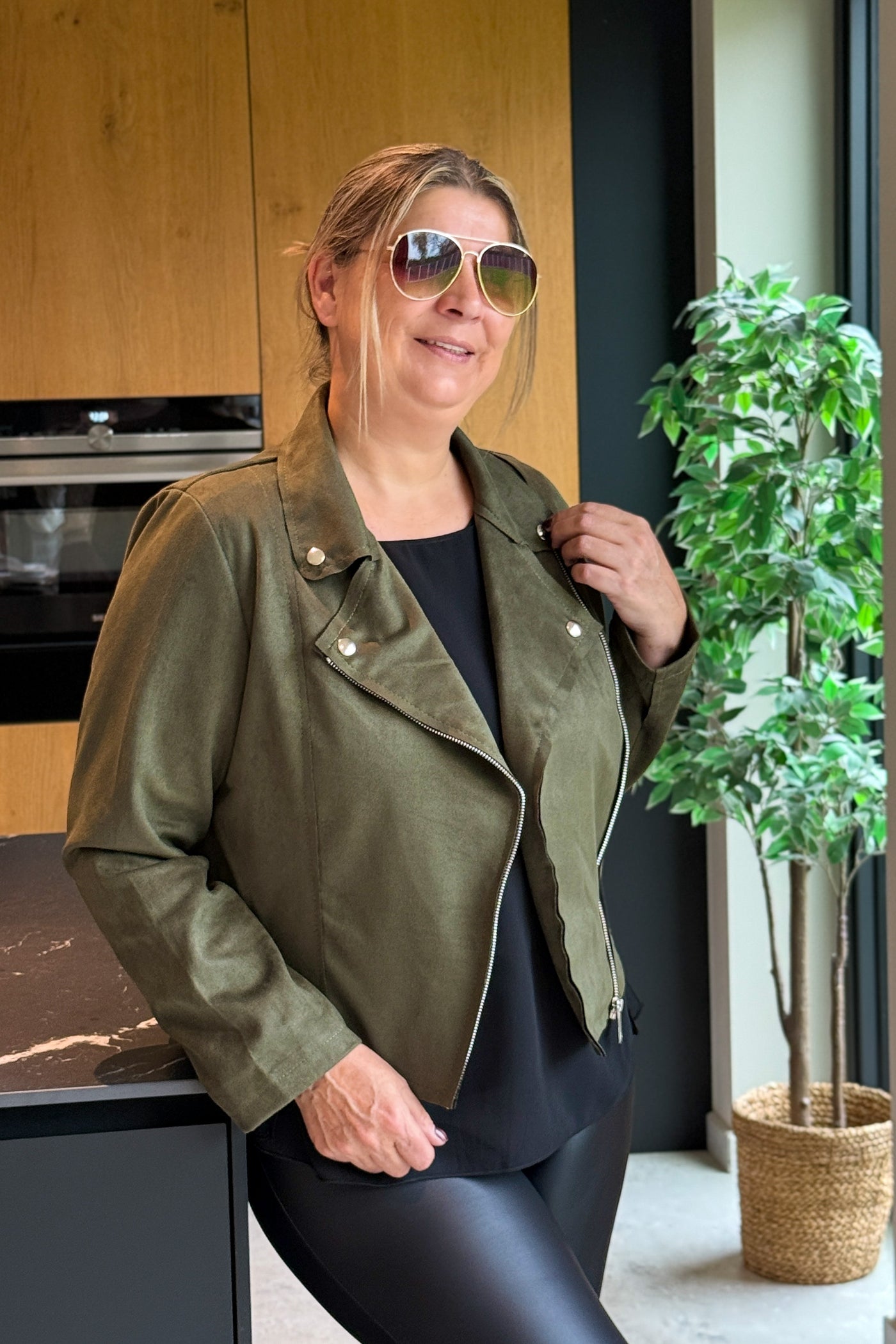 Perfecto Suédine Lilya Kaki GT