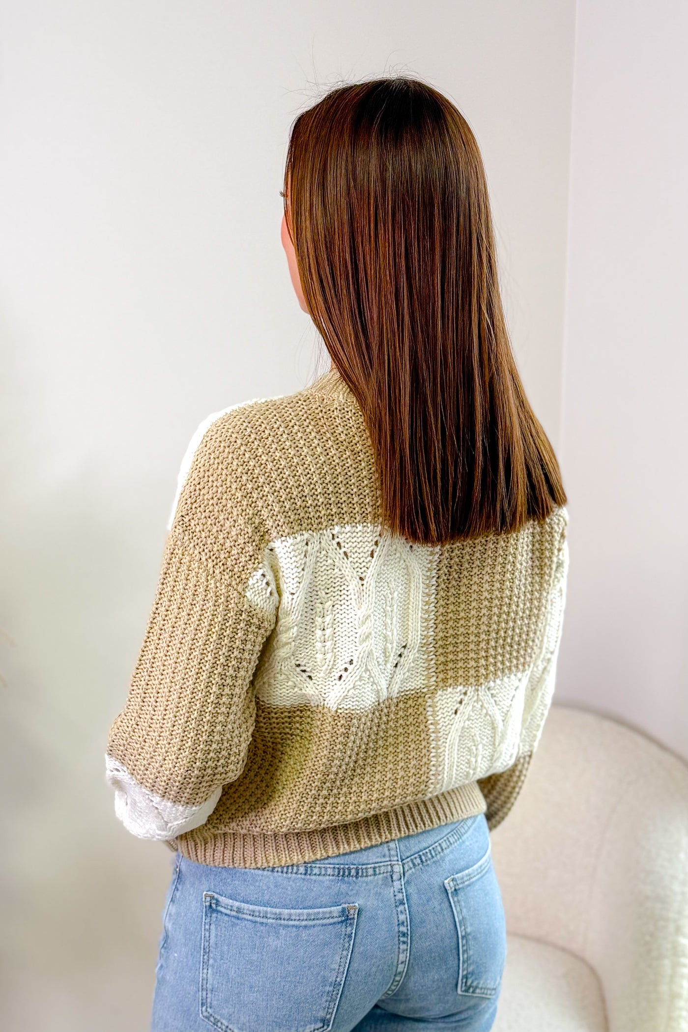 Pull Justy Ecru/Beige Foncé JDY (14914313486661)