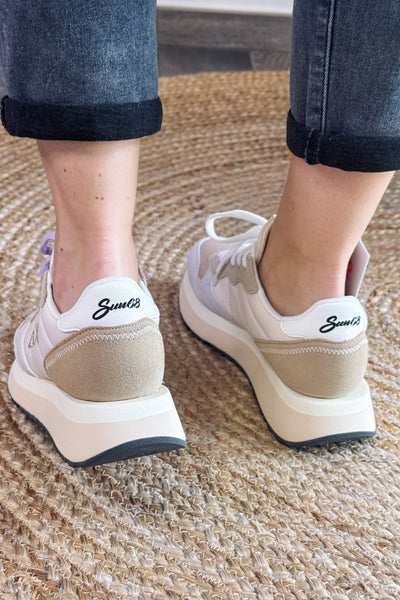 Baskets Compensée Sun68 Blanc / Beige (15258492371269)