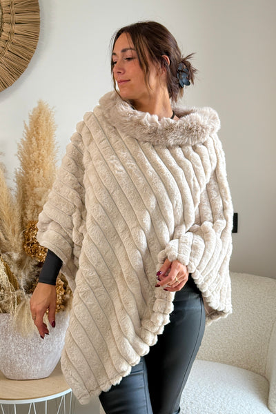 Poncho Odélie Beige (9719863771461)