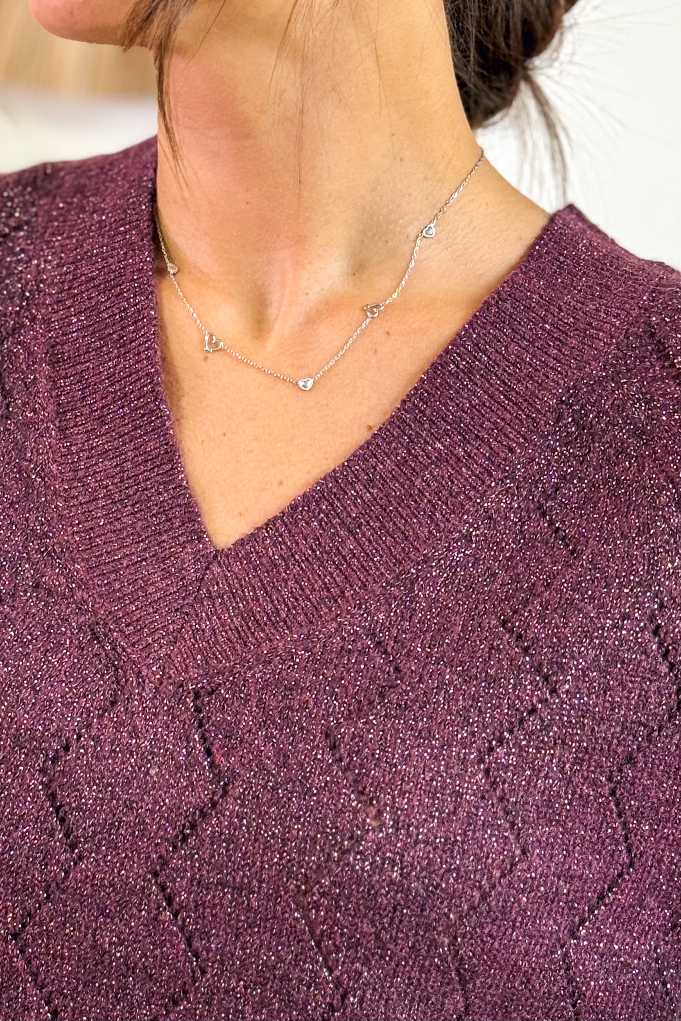 Collier Breloque Coeur Argent