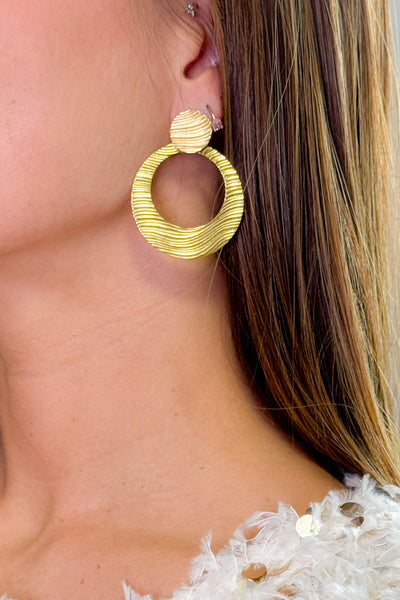 Boucle d'oreille Cercles Doré (14820656873797)