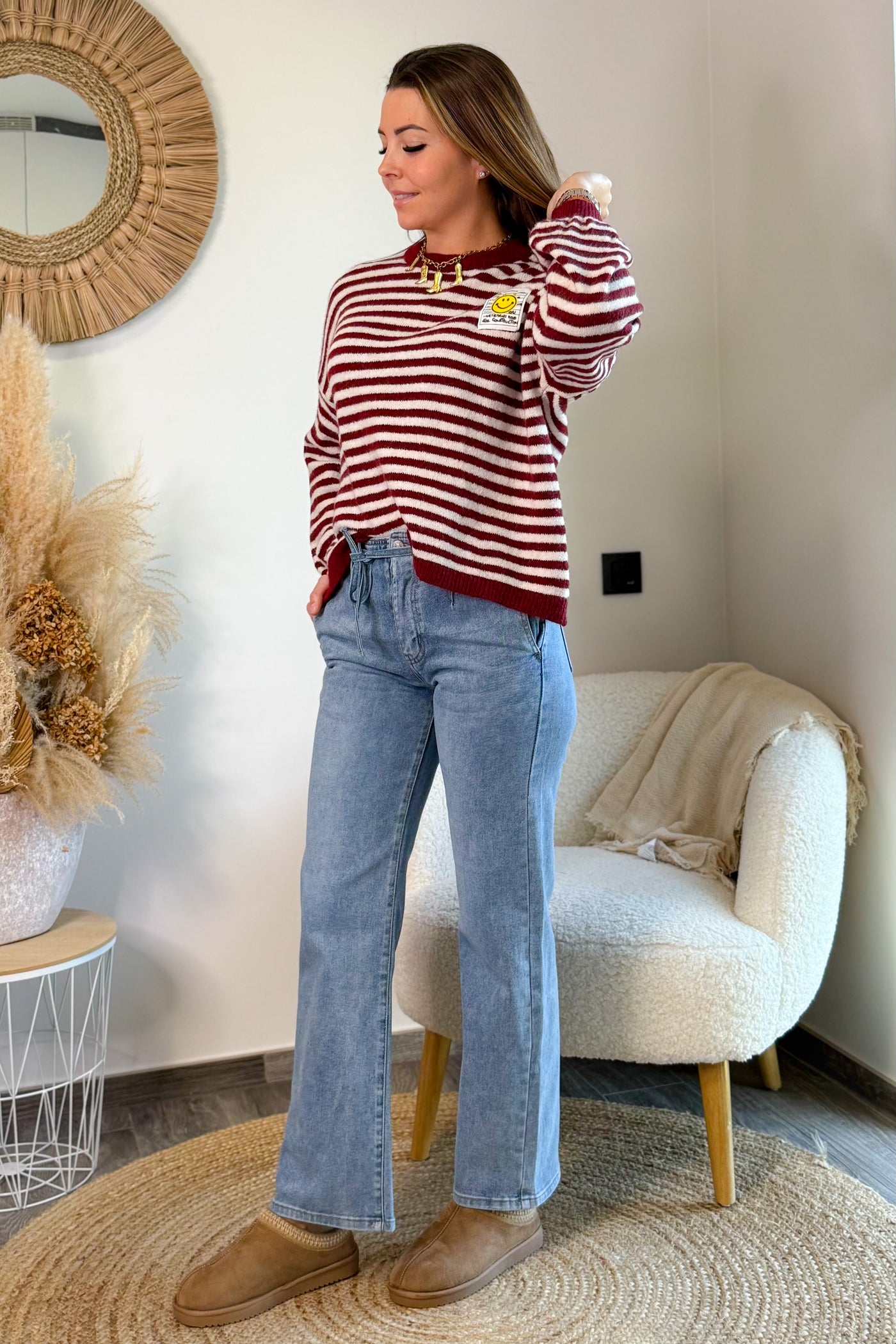 Jeans Wide Leg Y5357 Bleu