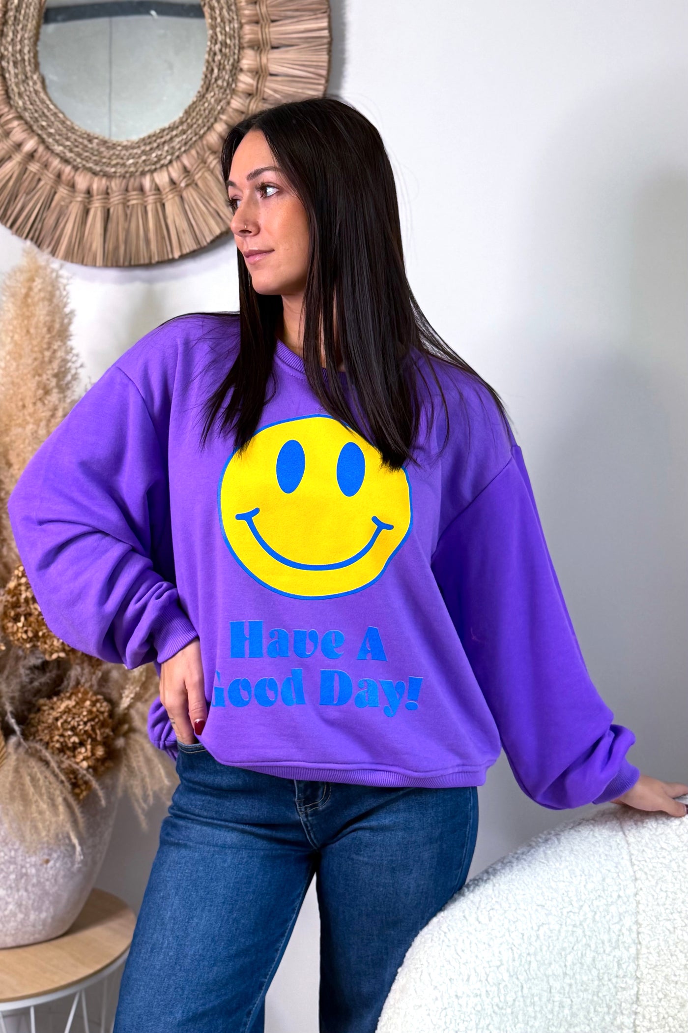 Sweat " Smiley" Mauve