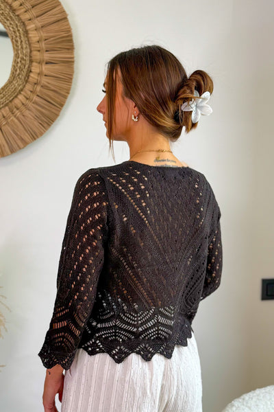 Pull Sun Manches 3/4 Noir JDY (15095279321413)