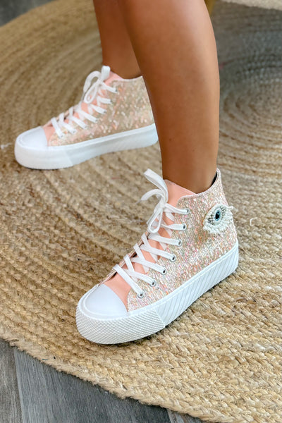 Style Converse Compensée "Oeil" Rose (15126866100549)