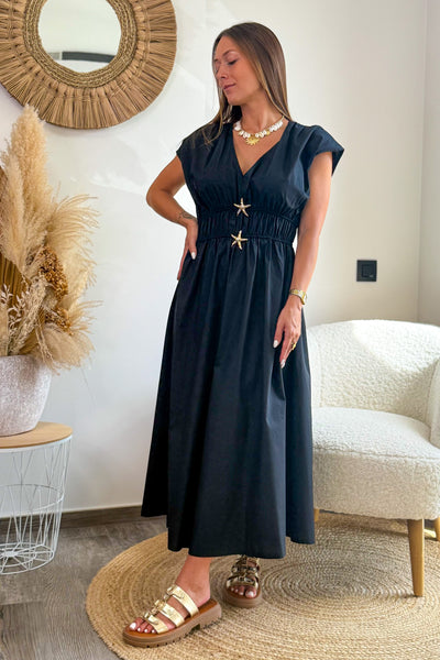 Longue Robe Reglisse Noir (15156784693573)