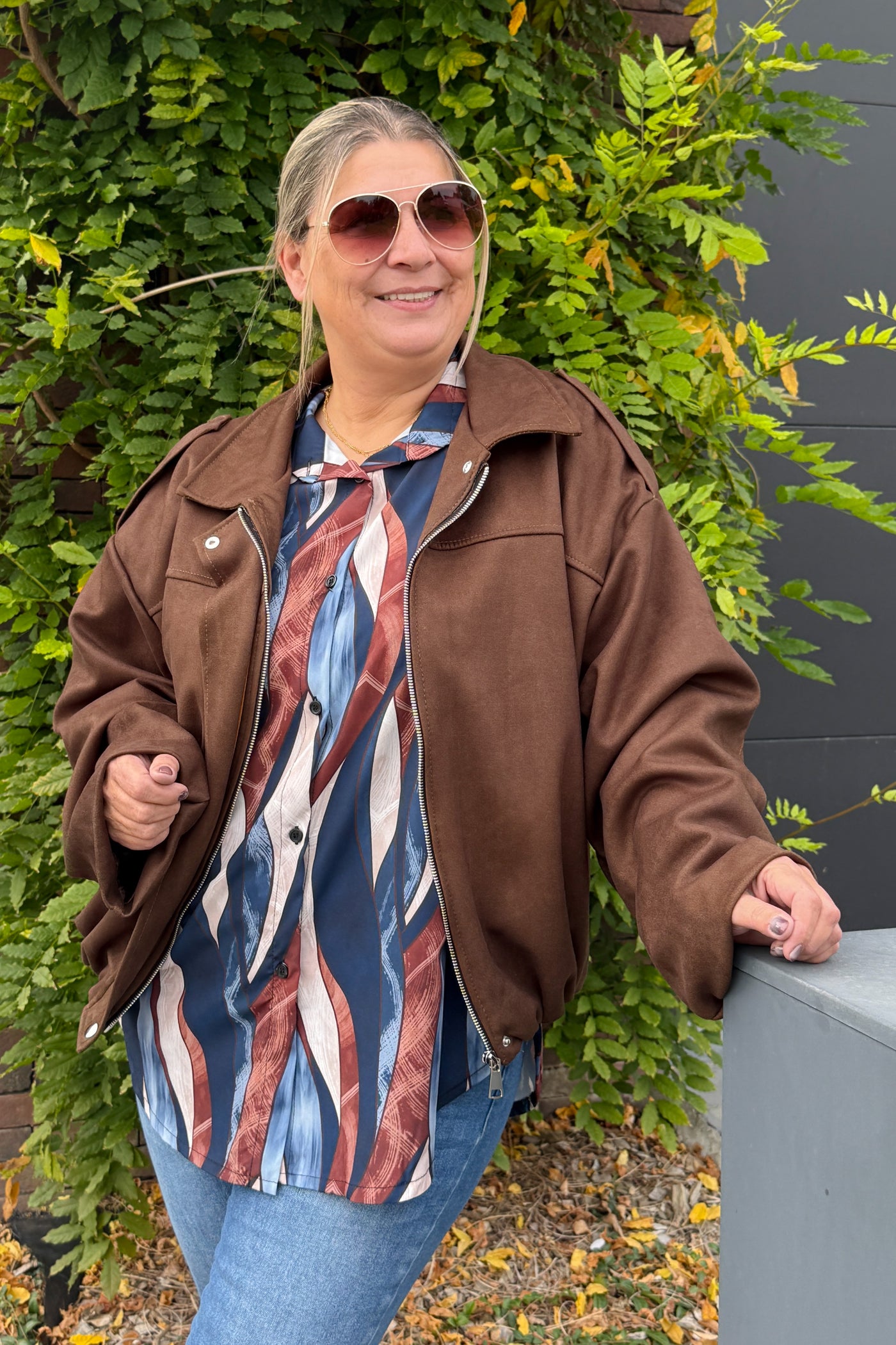 Veste Louane Suédine Choco GT