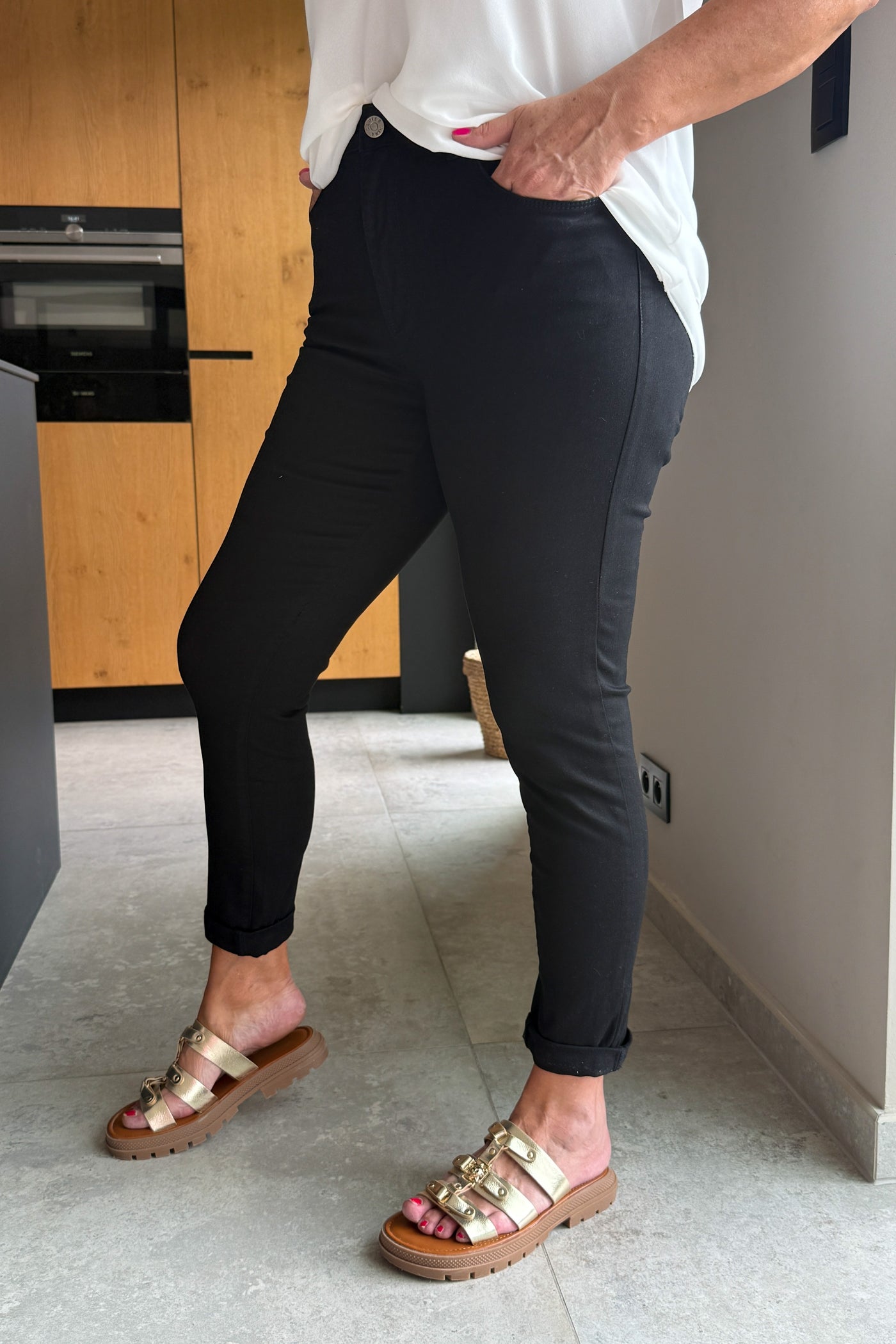 Jeans Straight Nina Carter Noir P199-1 (15079390052677)