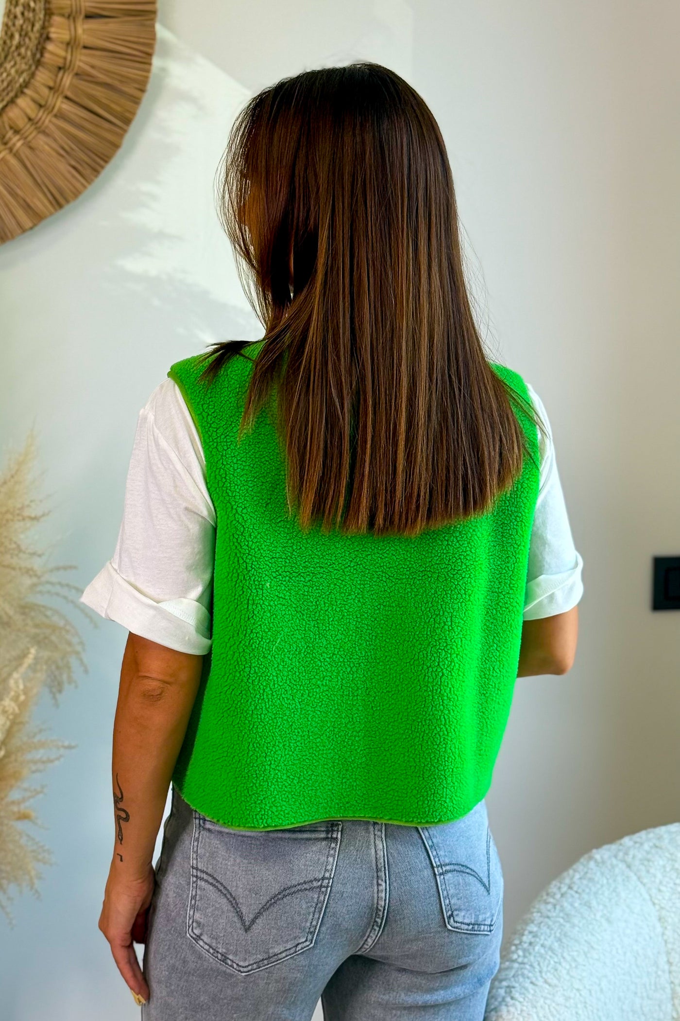 Gilet Teddy Giselyne Vert (15072274121029)