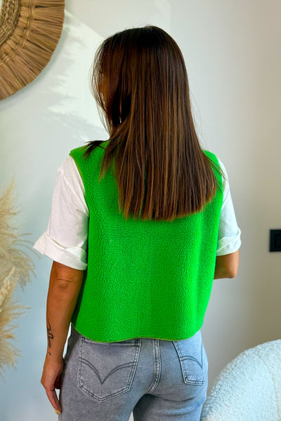 Gilet Teddy Giselyne Vert (15072274121029)