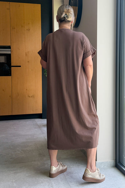 Longue Robe T-Shirt Riode Choco GT (42/48) (15162462732613)