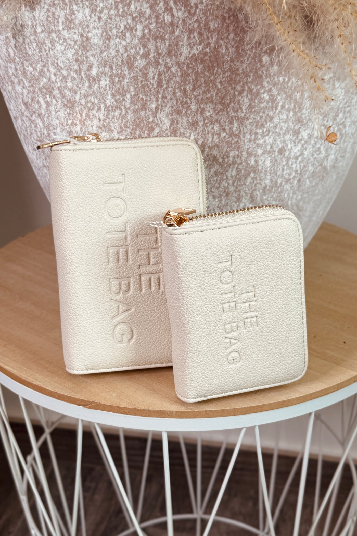 Portefeuille Tote Bag Petit Modèle Beige (15266173354309)