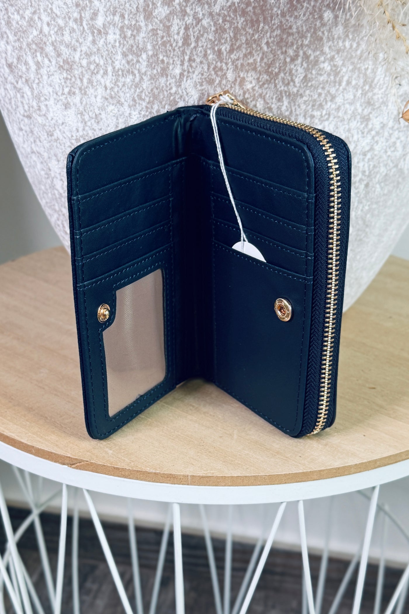Portefeuille Tote Bag Moyen Bleu Marine Mat (15266153365829) (15266111619397)