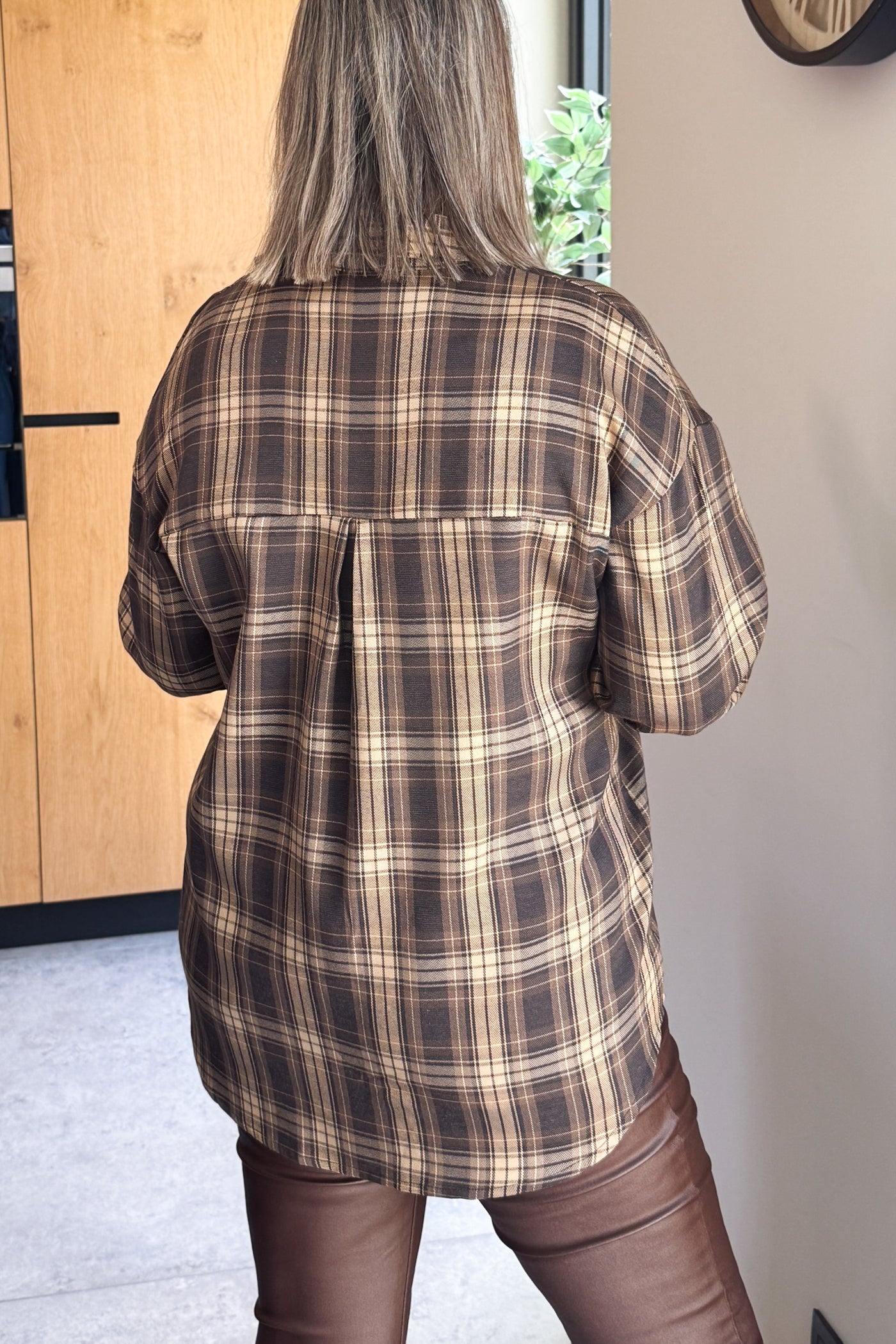 Chemise à Carreaux Gabriella Choco