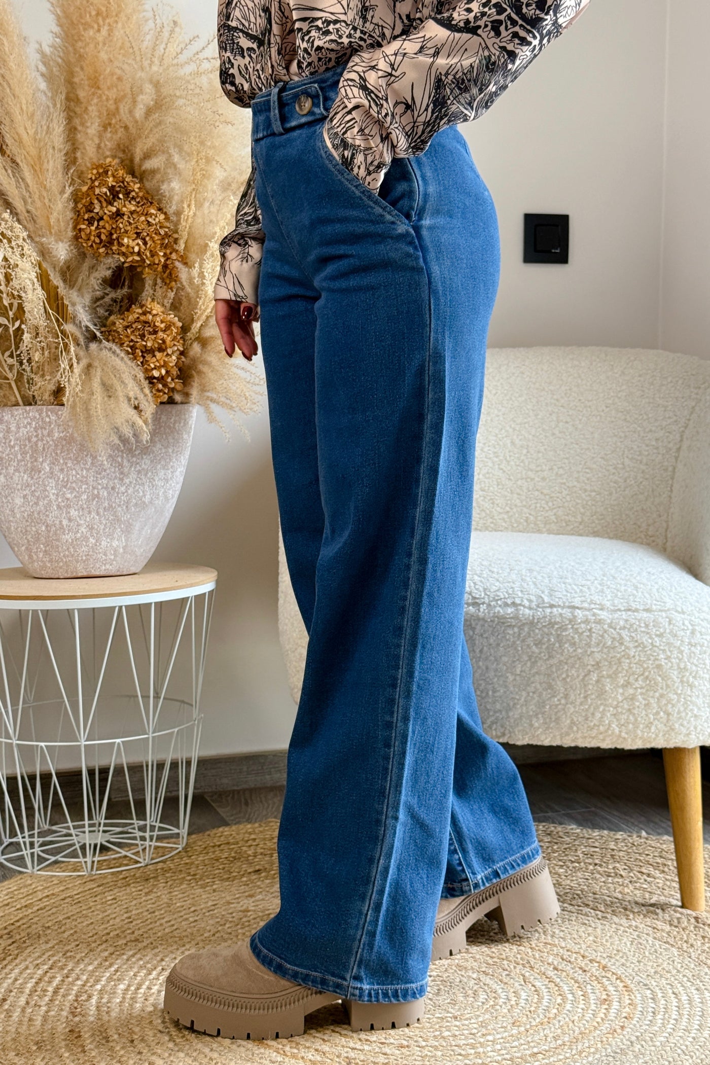 Jeans Geggo Taille Haute Wide Leg JDY (9693466001733)