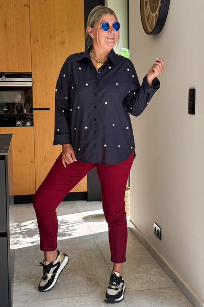 Jeans Slim Nina Carter P199-63 Bordeaux (15260740256069)