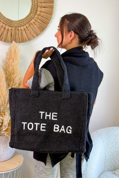 Grand Tote Bag Teddy Noir (15265787019589)