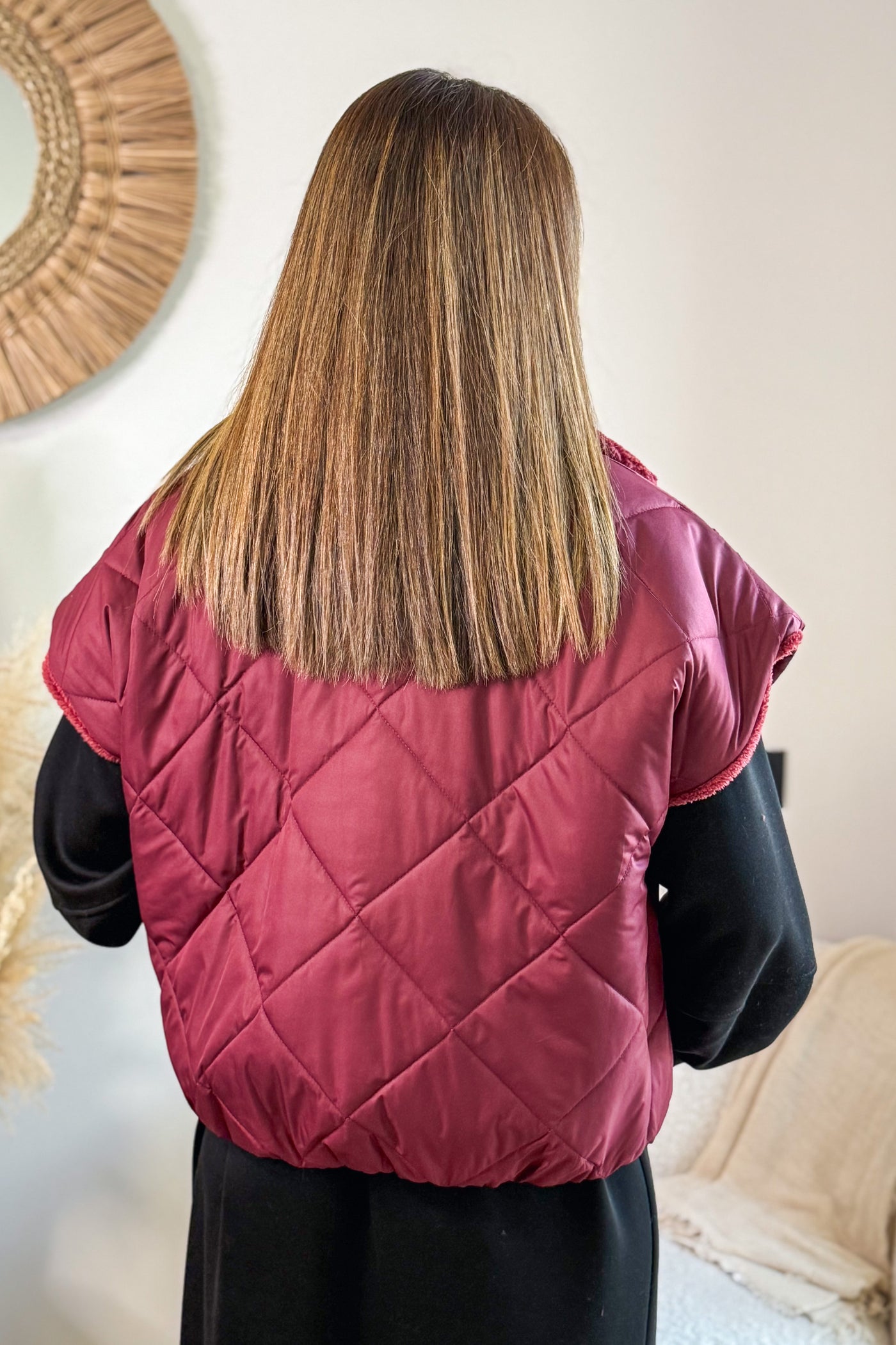 Veste Réversible Marie-Anne Bordeaux