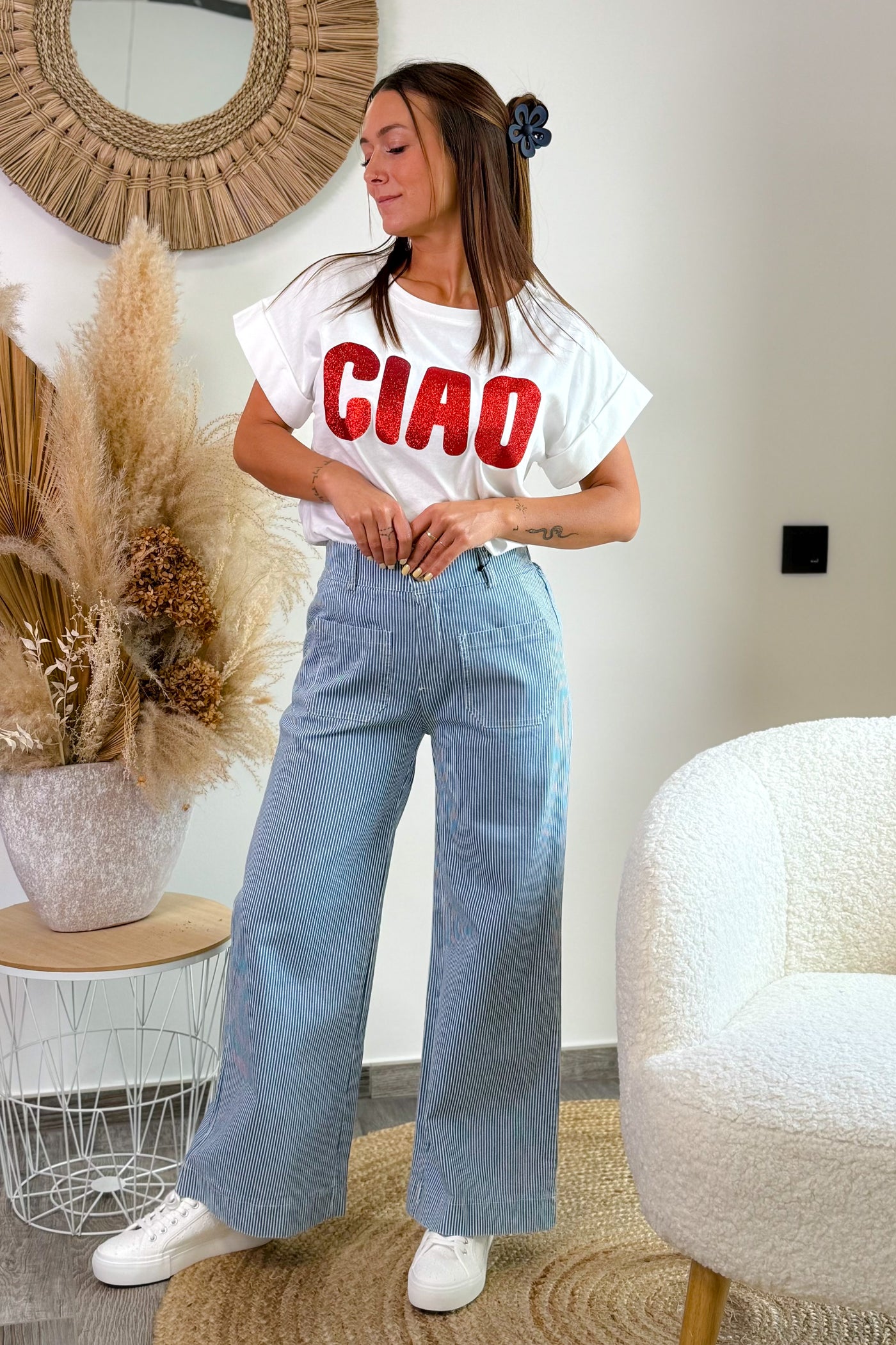T-Shirt "Ciao" Rouge (15054833385797) (15054836597061)