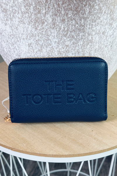 Portefeuille Tote Bag Moyen Bleu Marine Mat (15266153365829) (15266111619397)