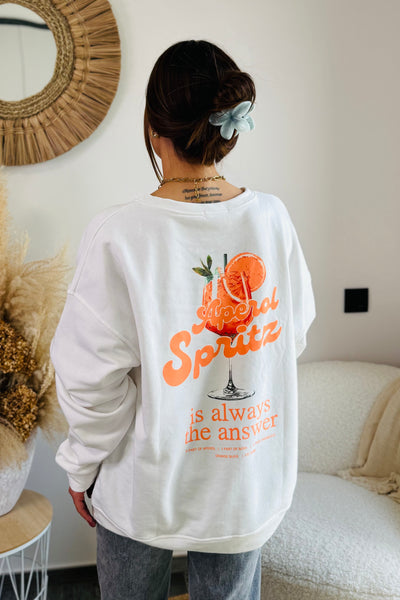 Sweat "Spritz" Blanc (15038291706181)