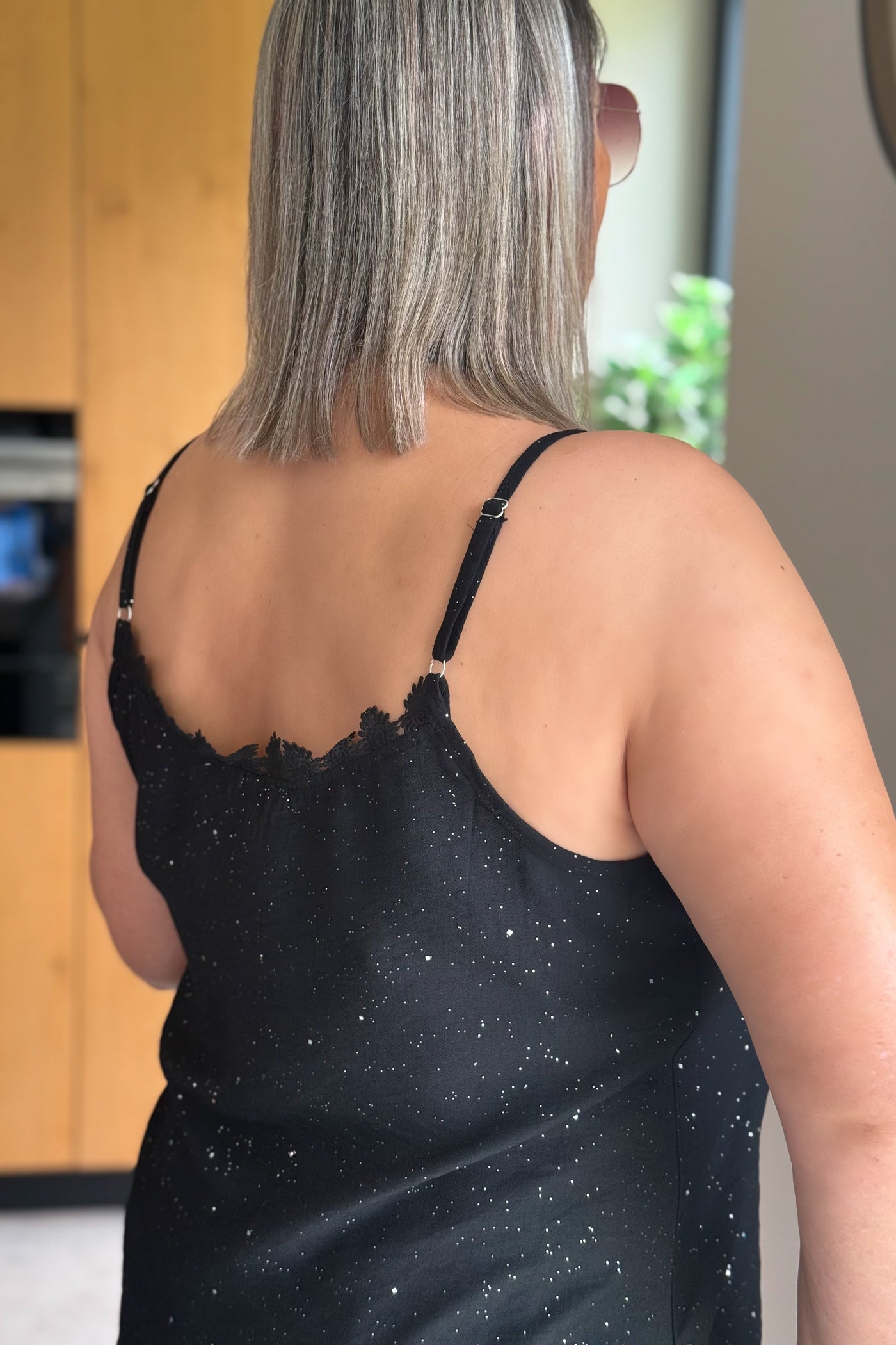 Top Stacey Noir à Paillettes GT