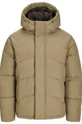 Doudoune Jack & Jones Edward Beige Foncé (14866524340549)