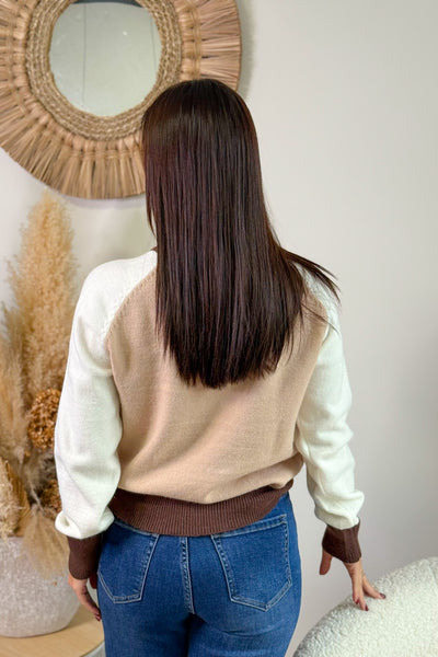 Pull " Bouledogue" Beige