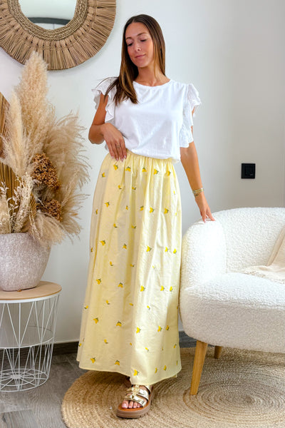 Longue Jupe Citronie Jaune (15126922625349)