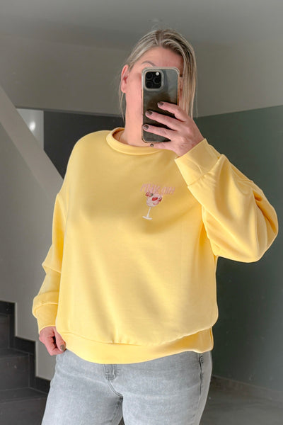 Sweat " Pink Gin " GT Jaune (14970647970117)