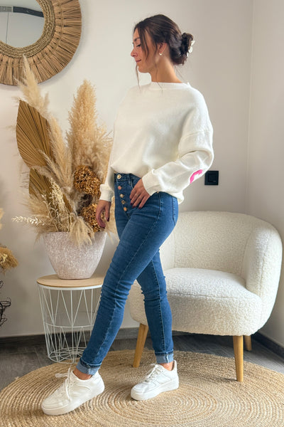 Jeans Slim Anne Taille Haute Bleu (9719487004997)