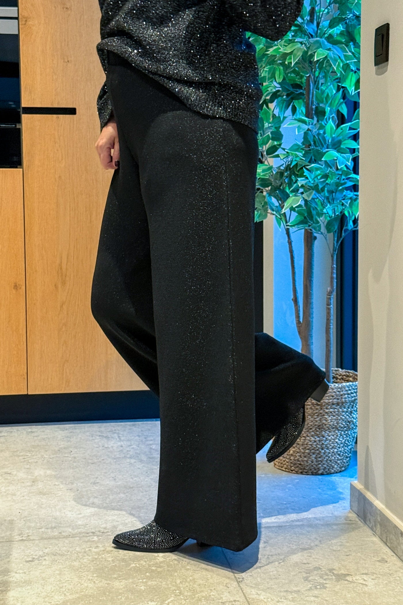 Pantalon CarAimie Noir Pailleté Carmakoma