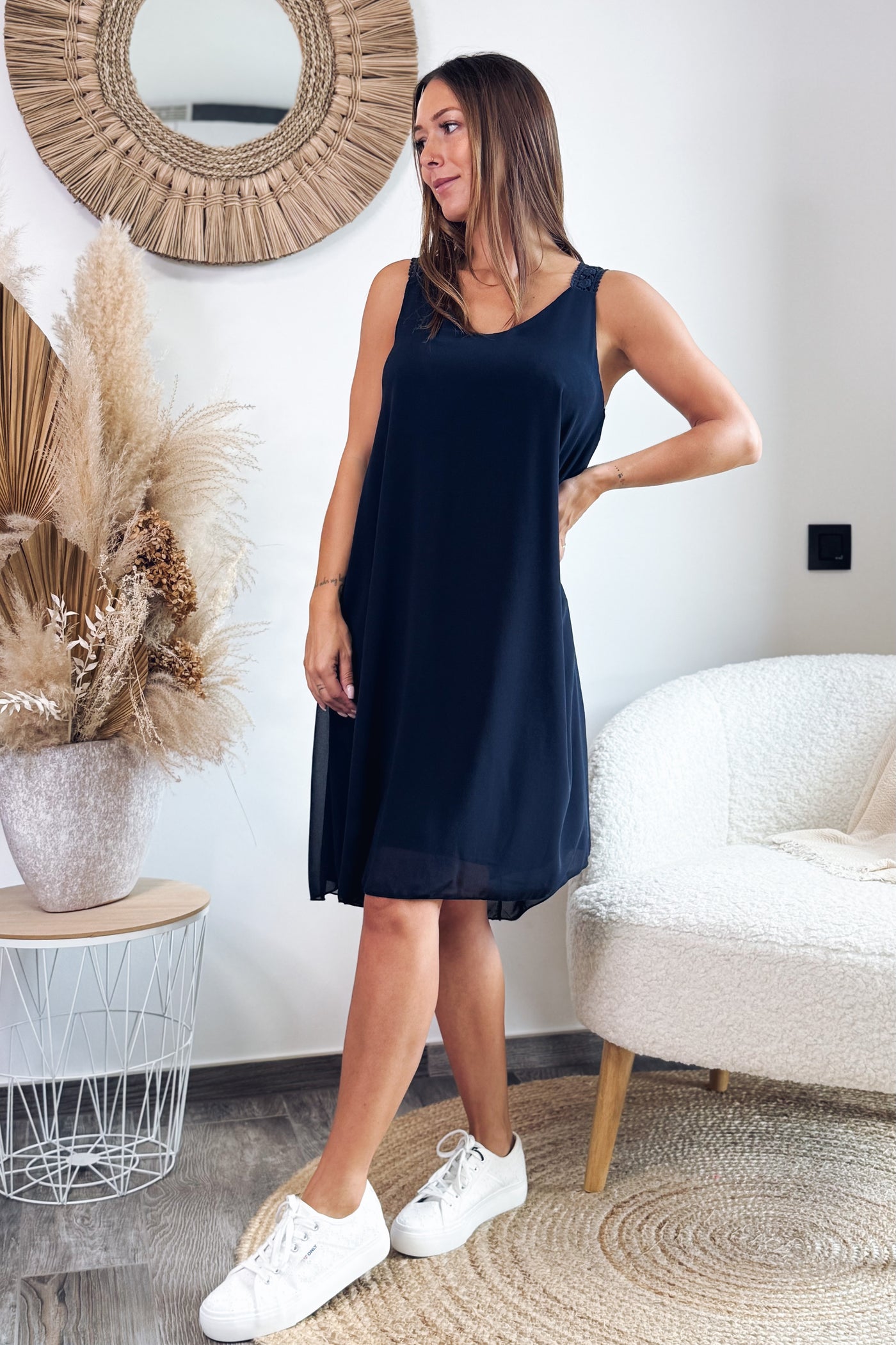 Robe Poppi Bleu Marine Victoria (15147727814981)