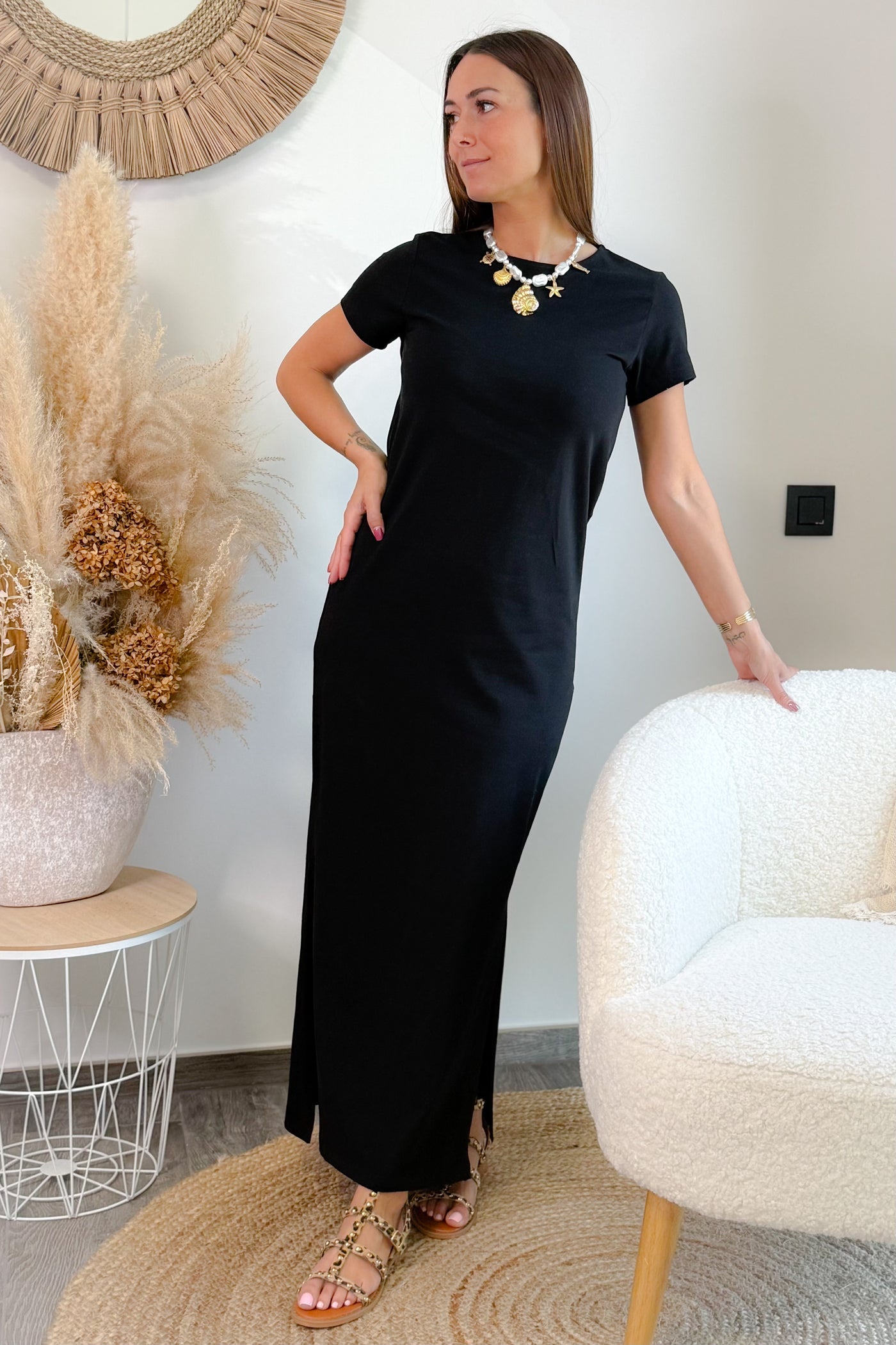 Robe Longue Ava Noir JDY (15046741950789)