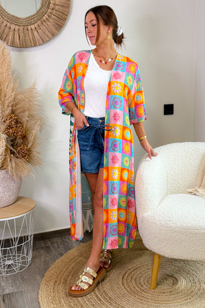 Kimono Long Côte D'Azur Multi (15086362493253)