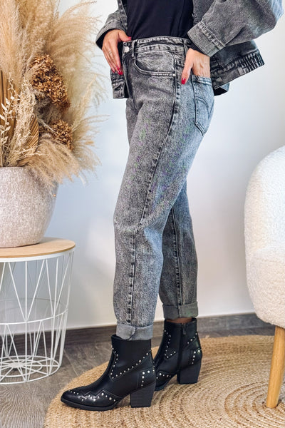 Jeans Boyfriend MP2222 Gris Foncé Délavé (15297656684869)