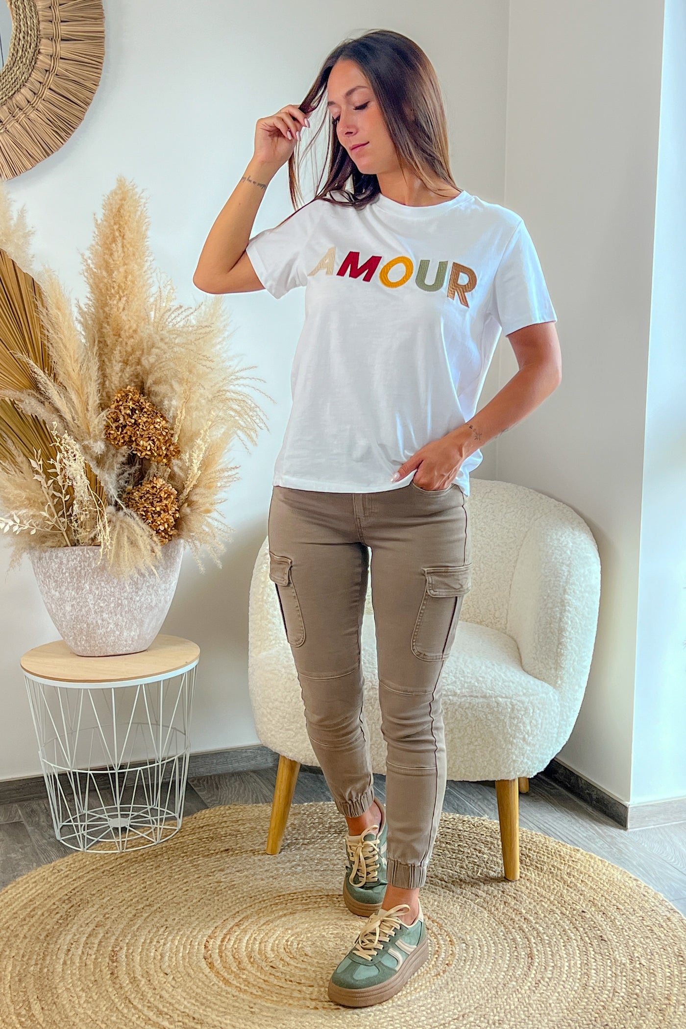 T-Shirt Amour Blanc (9580017549637)