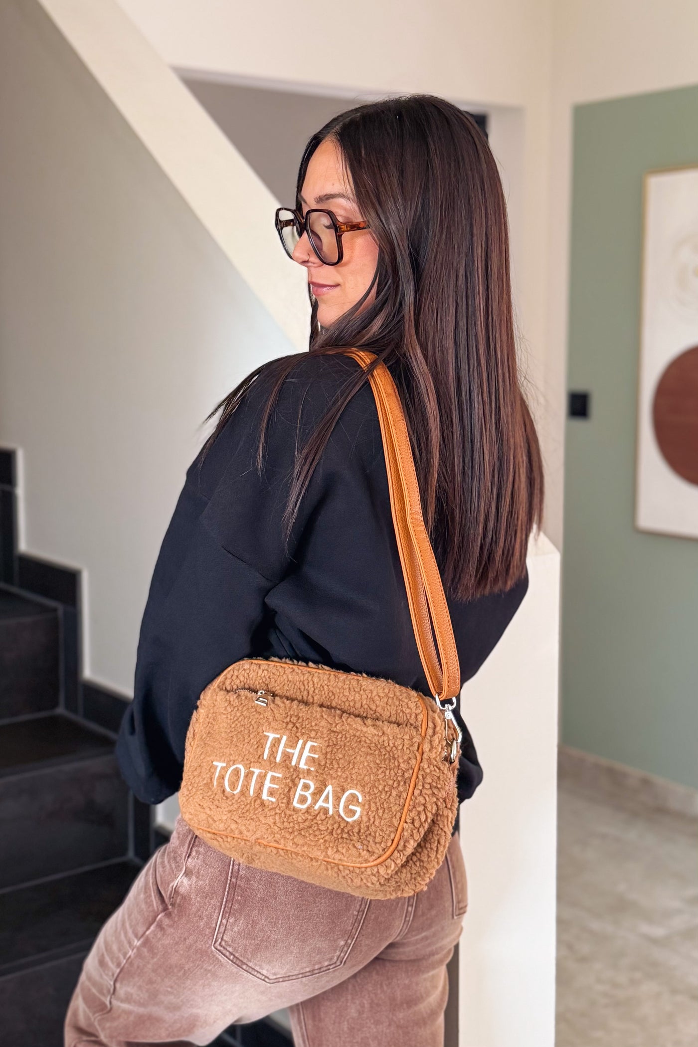 Sac Tote Bag ( Mini Bag) Teddy Camel Foncé