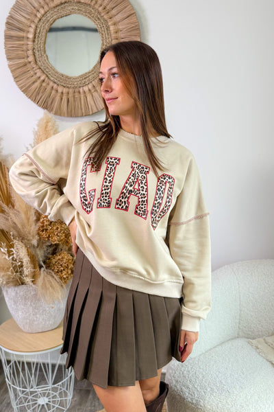 Sweat " Ciao" Beige (15345003200837)