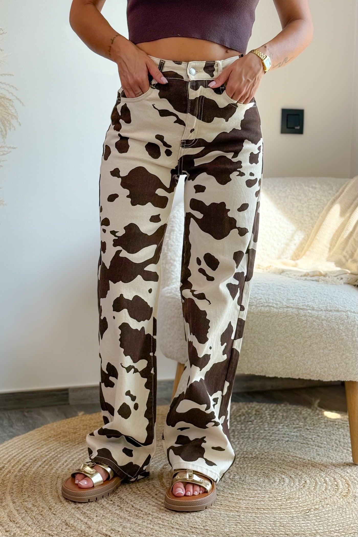 Jeans Wide Leg Y5326 Beige (15114348691781)