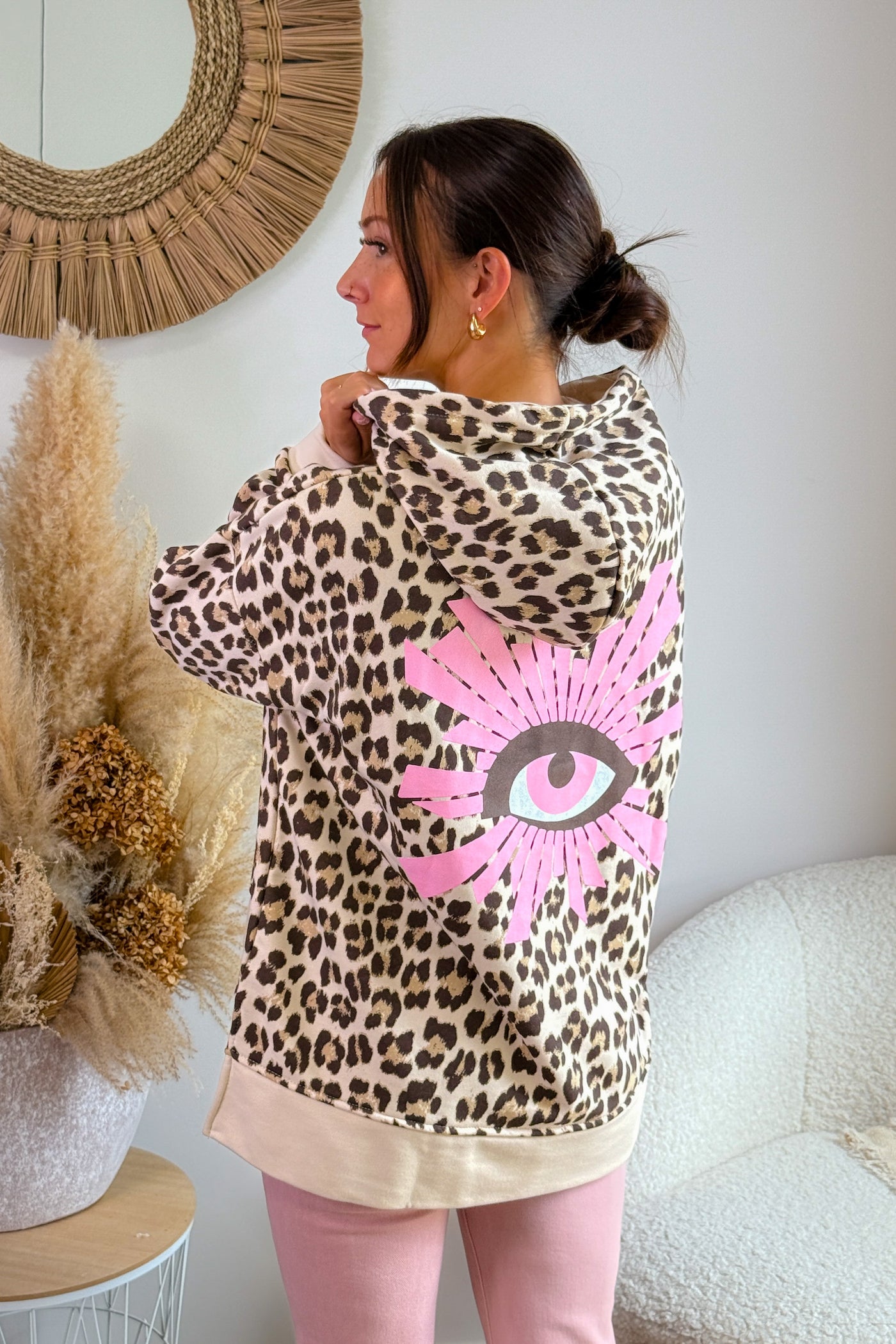 Sweat A Capuche " Oeil" Choco (15265022116165)